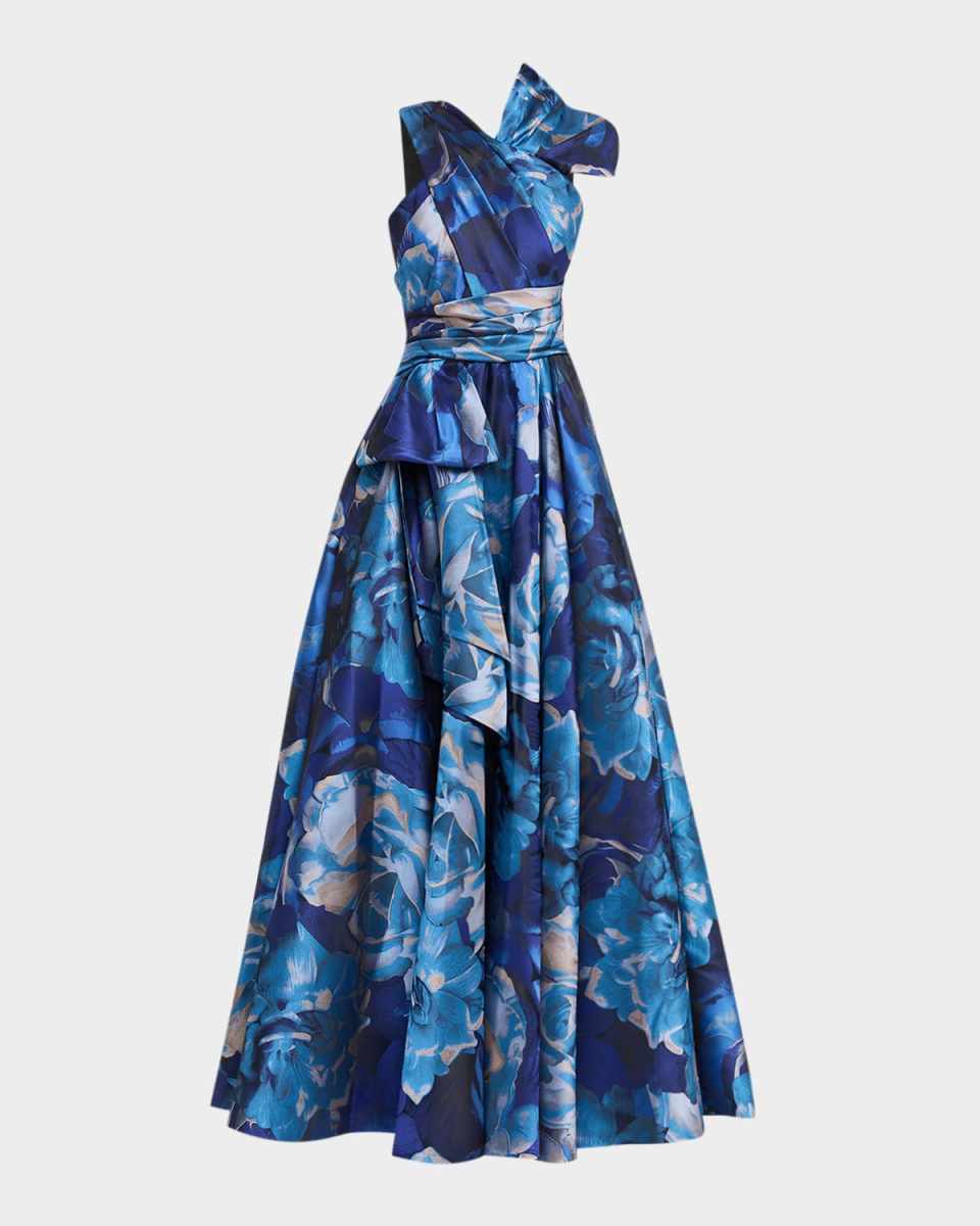 Rose Jacquard Gown